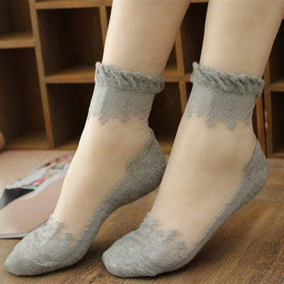 $5 Transparent Gothic Lolita Socks FREE SHIPPING – clubfive